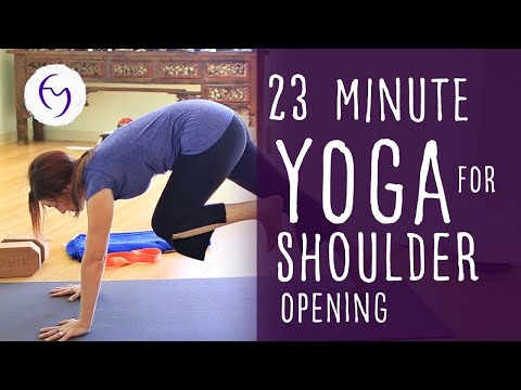 20 Minute Yoga For Shoulder Pain (Vinyasa Flow) | Fightmaster Yoga Videos