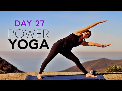 Power Yoga For Beginners (20 Minute Workout) Day 27 | Fightmaster Yoga Videos