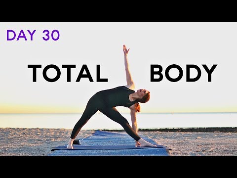 Total Body Yoga For Beginners (20 min Workout) Day 30 | Fightmaster Yoga Videos