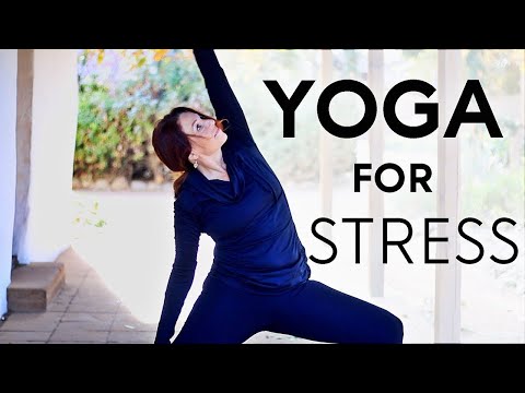 20 Minute Yoga For Stress And Anxiety (Depression) | Fightmaster Yoga Videos