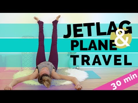 Yoga for Jet Lag: Plane Travel Prep & Recovery (30-min) | Perfect for Holiday Stress and Travel